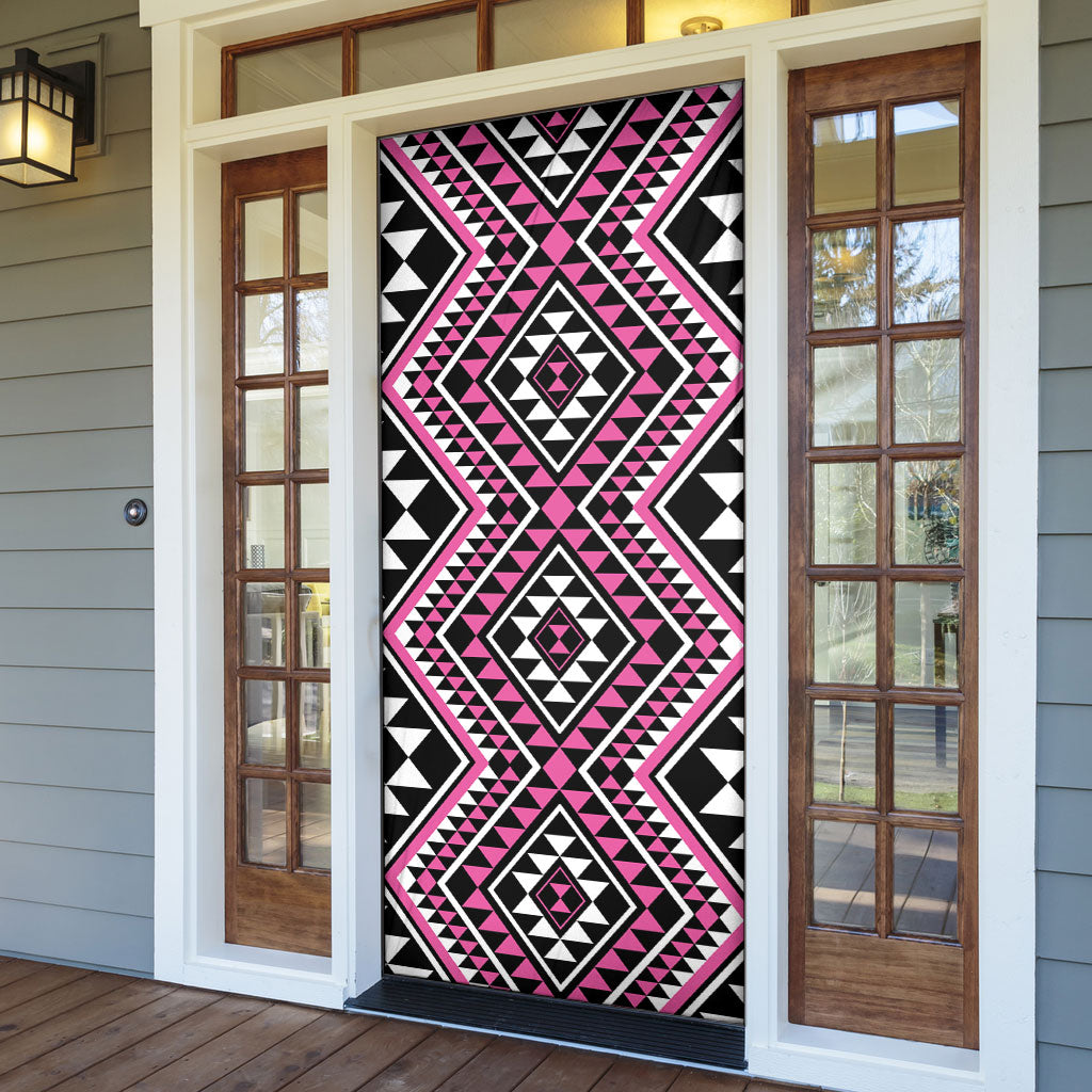 New Zealand Mawhero Taniko Motifs Door Cover Maori Poi Dance Costume Inspired