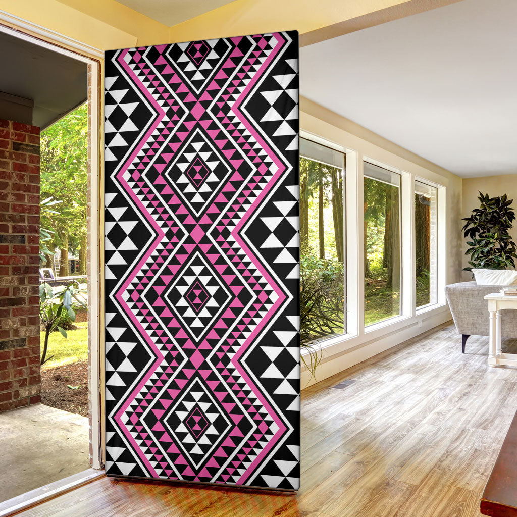 New Zealand Mawhero Taniko Motifs Door Cover Maori Poi Dance Costume Inspired