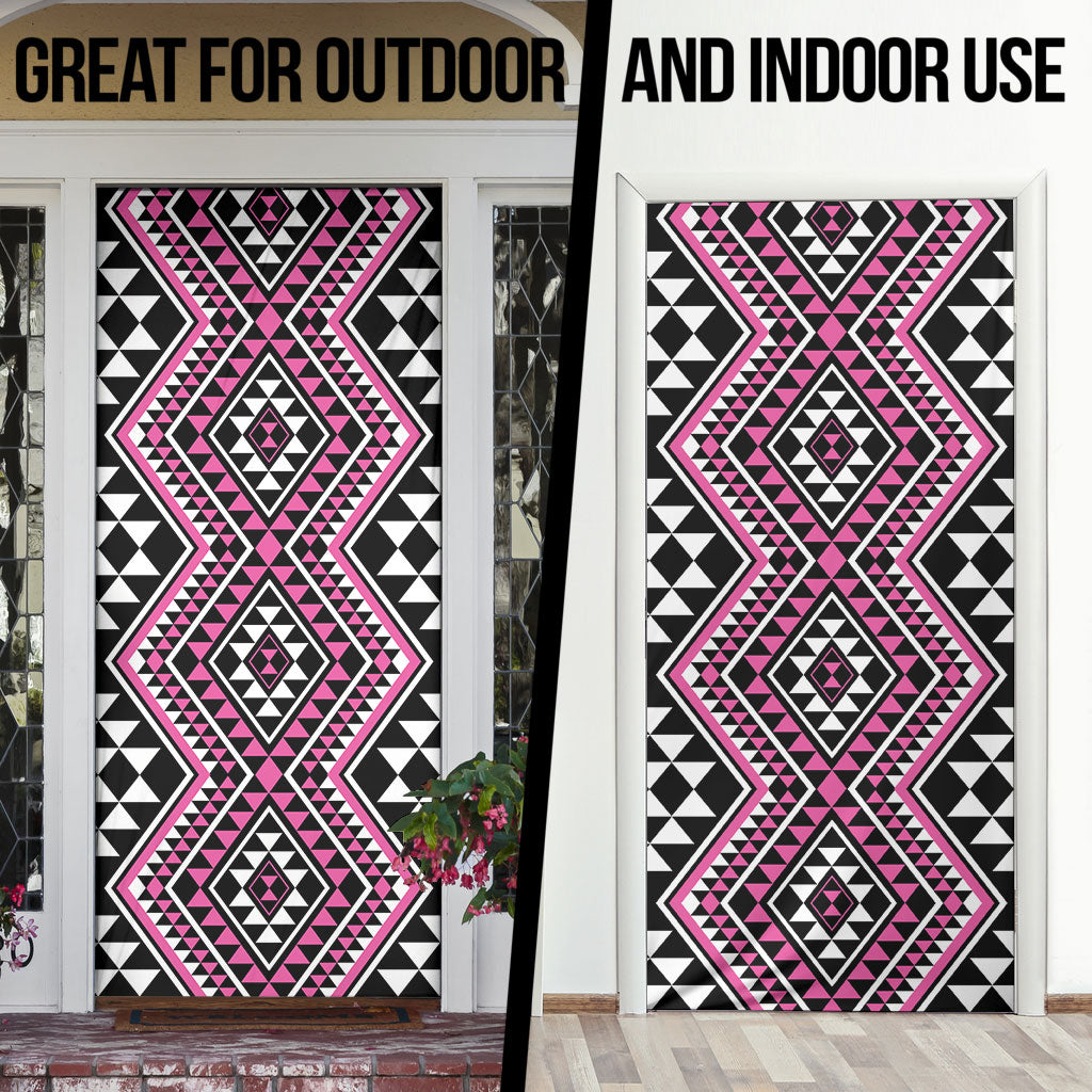 New Zealand Mawhero Taniko Motifs Door Cover Maori Poi Dance Costume Inspired