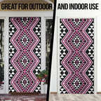 New Zealand Mawhero Taniko Motifs Door Cover Maori Poi Dance Costume Inspired