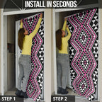 New Zealand Mawhero Taniko Motifs Door Cover Maori Poi Dance Costume Inspired