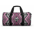 New Zealand Mawhero Taniko Motifs Duffle Bag Maori Poi Dance Costume Inspired