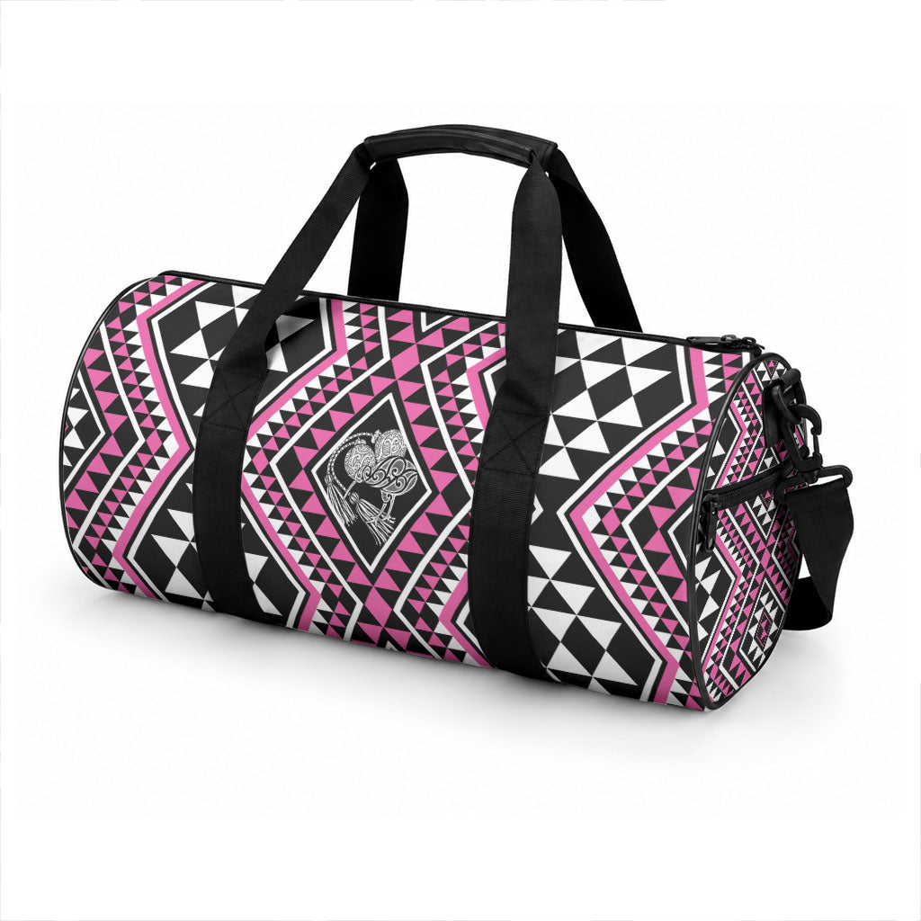 New Zealand Mawhero Taniko Motifs Duffle Bag Maori Poi Dance Costume Inspired