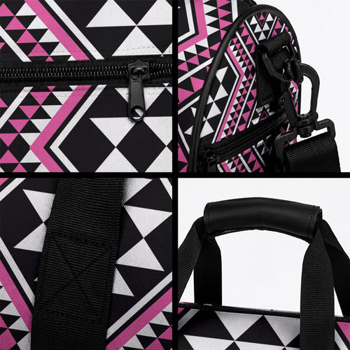 New Zealand Mawhero Taniko Motifs Duffle Bag Maori Poi Dance Costume Inspired