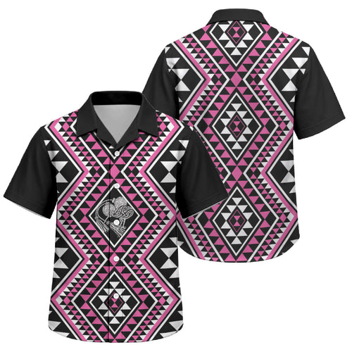 New Zealand Mawhero Taniko Motifs Family Matching Mermaid Dress and Hawaiian Shirt Maori Poi Dance Costume Inspired