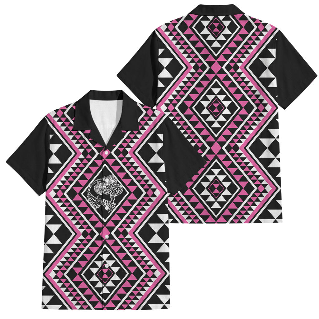 New Zealand Mawhero Taniko Motifs Family Matching Off Shoulder Maxi Dress and Hawaiian Shirt Maori Poi Dance Costume Inspired
