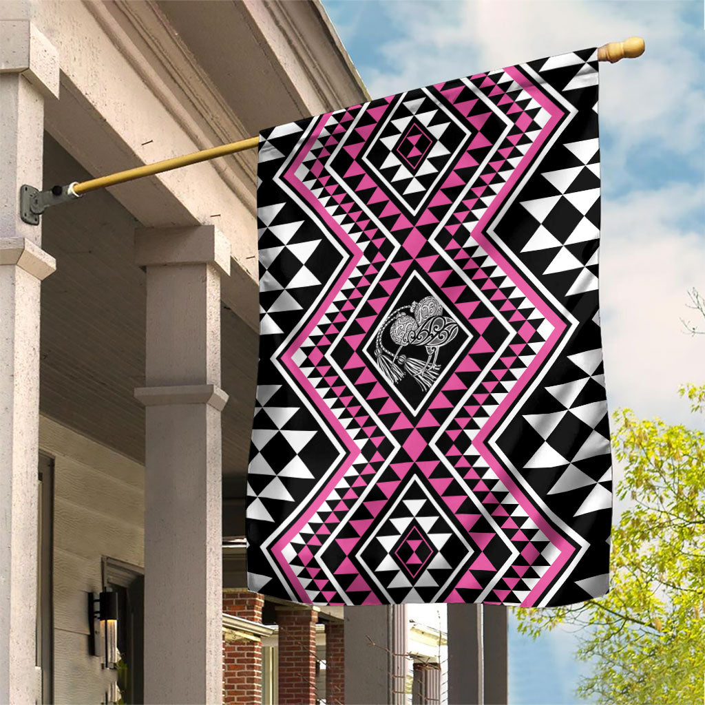 New Zealand Mawhero Taniko Motifs Garden Flag Maori Poi Dance Costume Inspired
