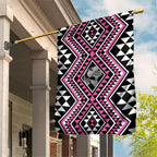 New Zealand Mawhero Taniko Motifs Garden Flag Maori Poi Dance Costume Inspired