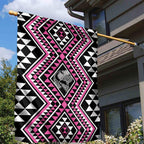 New Zealand Mawhero Taniko Motifs Garden Flag Maori Poi Dance Costume Inspired