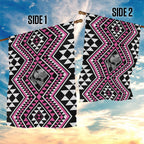 New Zealand Mawhero Taniko Motifs Garden Flag Maori Poi Dance Costume Inspired