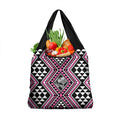 New Zealand Mawhero Taniko Motifs Grocery Bag Maori Poi Dance Costume Inspired