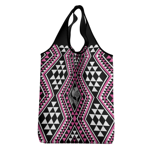 New Zealand Mawhero Taniko Motifs Grocery Bag Maori Poi Dance Costume Inspired