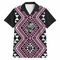 New Zealand Mawhero Taniko Motifs Hawaiian Shirt Maori Poi Dance Costume Inspired