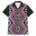 New Zealand Mawhero Taniko Motifs Hawaiian Shirt Maori Poi Dance Costume Inspired