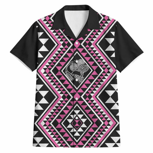 New Zealand Mawhero Taniko Motifs Hawaiian Shirt Maori Poi Dance Costume Inspired