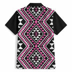 New Zealand Mawhero Taniko Motifs Hawaiian Shirt Maori Poi Dance Costume Inspired
