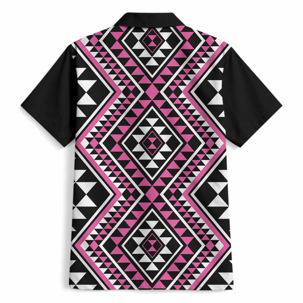 New Zealand Mawhero Taniko Motifs Hawaiian Shirt Maori Poi Dance Costume Inspired