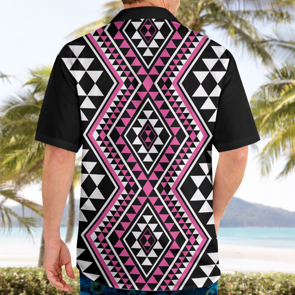 New Zealand Mawhero Taniko Motifs Hawaiian Shirt Maori Poi Dance Costume Inspired
