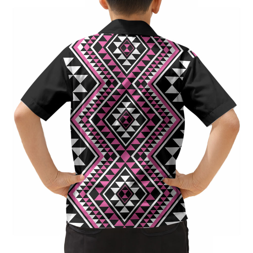 New Zealand Mawhero Taniko Motifs Hawaiian Shirt Maori Poi Dance Costume Inspired