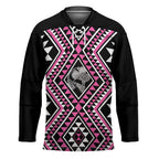 New Zealand Mawhero Taniko Motifs Hockey Jersey Maori Poi Dance Costume Inspired