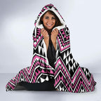New Zealand Mawhero Taniko Motifs Hooded Blanket Maori Poi Dance Costume Inspired