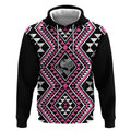 New Zealand Mawhero Taniko Motifs Hoodie Maori Poi Dance Costume Inspired