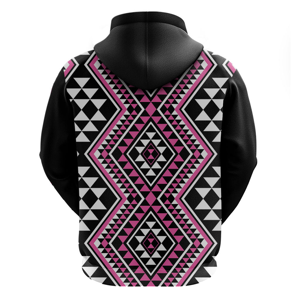 New Zealand Mawhero Taniko Motifs Hoodie Maori Poi Dance Costume Inspired