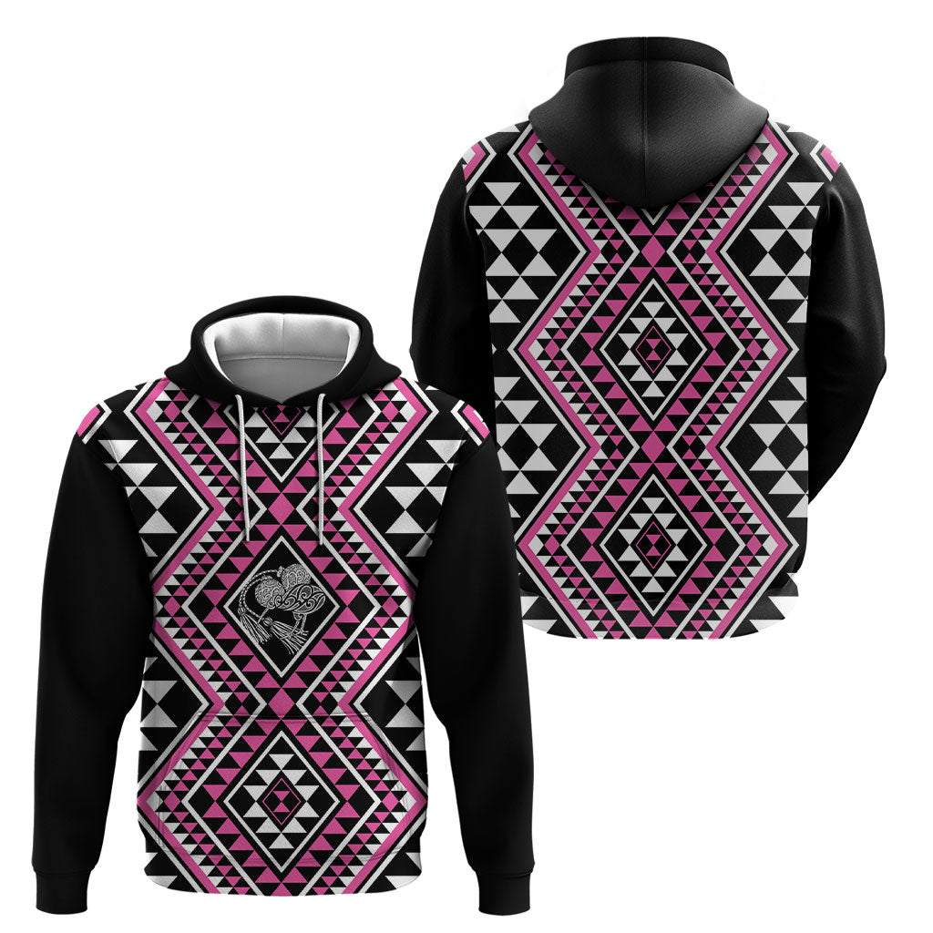New Zealand Mawhero Taniko Motifs Hoodie Maori Poi Dance Costume Inspired
