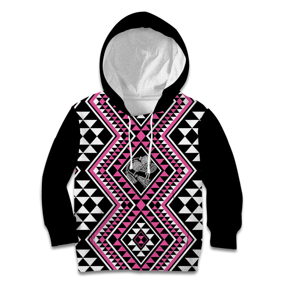 New Zealand Mawhero Taniko Motifs Kid Hoodie Maori Poi Dance Costume Inspired