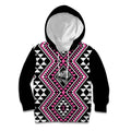 New Zealand Mawhero Taniko Motifs Kid Hoodie Maori Poi Dance Costume Inspired