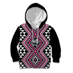 New Zealand Mawhero Taniko Motifs Kid Hoodie Maori Poi Dance Costume Inspired