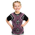 New Zealand Mawhero Taniko Motifs Kid T Shirt Maori Poi Dance Costume Inspired