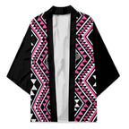 New Zealand Mawhero Taniko Motifs Kimono Maori Poi Dance Costume Inspired