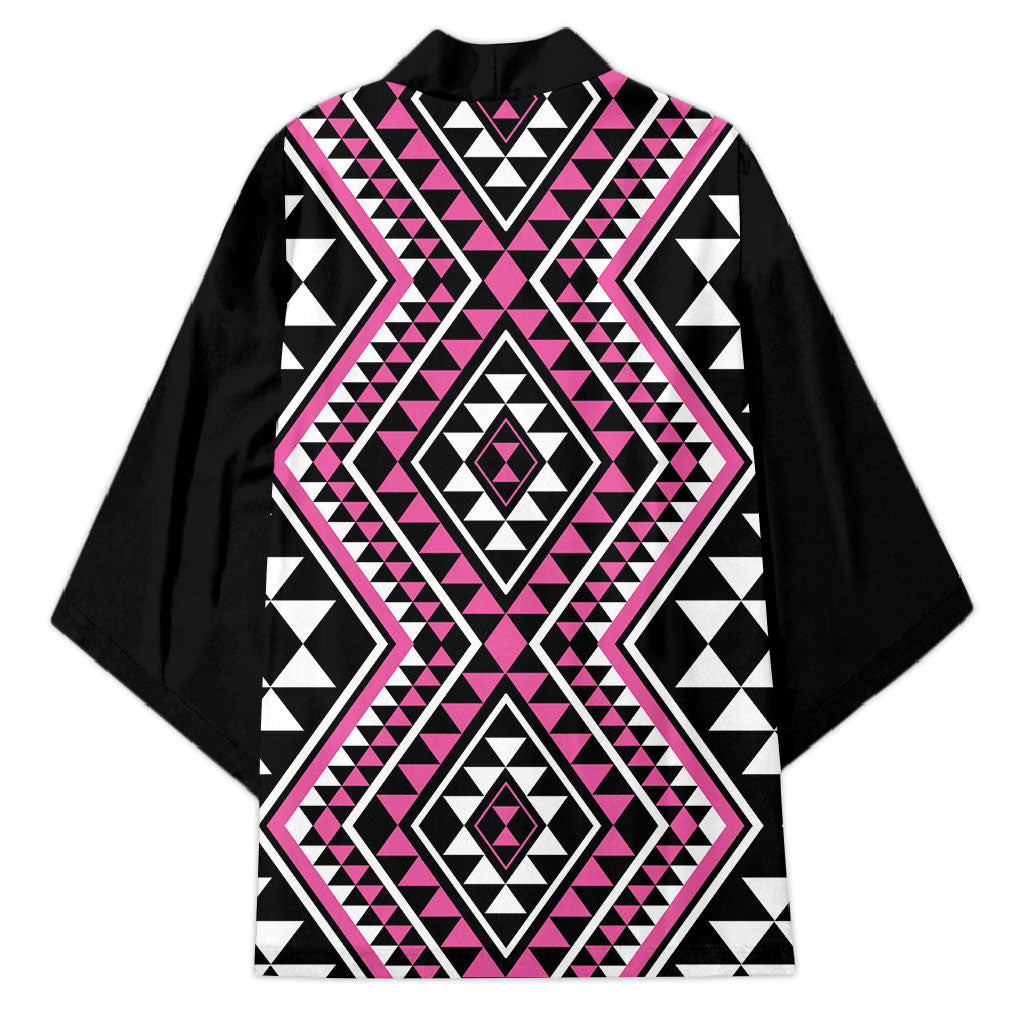 New Zealand Mawhero Taniko Motifs Kimono Maori Poi Dance Costume Inspired