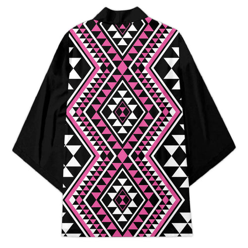 New Zealand Mawhero Taniko Motifs Kimono Maori Poi Dance Costume Inspired