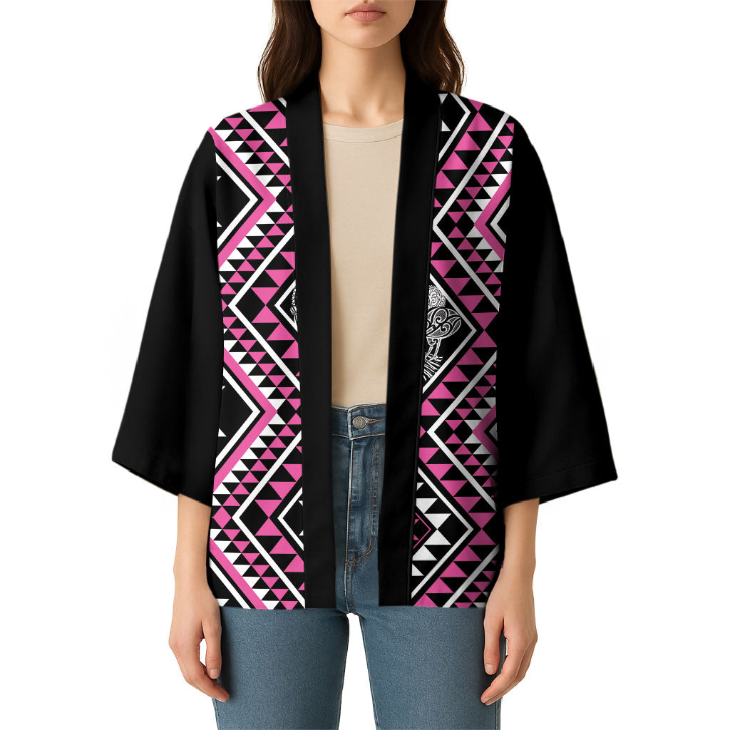 New Zealand Mawhero Taniko Motifs Kimono Maori Poi Dance Costume Inspired