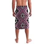 New Zealand Mawhero Taniko Motifs Lavalava Maori Poi Dance Costume Inspired