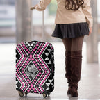 New Zealand Mawhero Taniko Motifs Luggage Cover Maori Poi Dance Costume Inspired