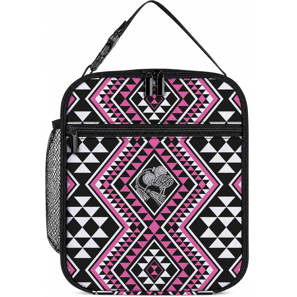New Zealand Mawhero Taniko Motifs Lunch Bag Maori Poi Dance Costume Inspired