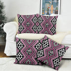 New Zealand Mawhero Taniko Motifs Pillow Cover Maori Poi Dance Costume Inspired