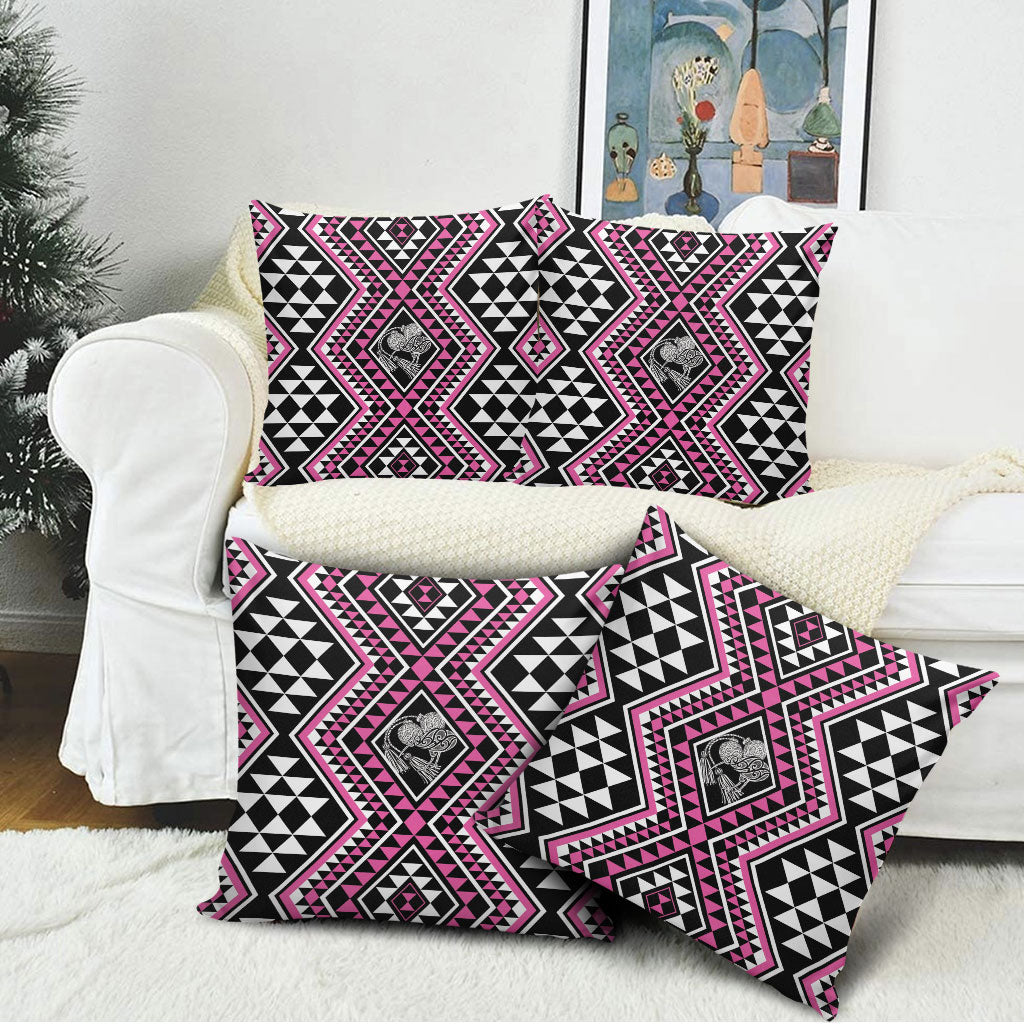 New Zealand Mawhero Taniko Motifs Pillow Cover Maori Poi Dance Costume Inspired