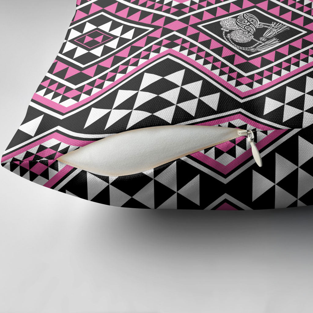 New Zealand Mawhero Taniko Motifs Pillow Cover Maori Poi Dance Costume Inspired