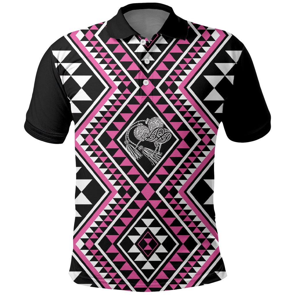 New Zealand Mawhero Taniko Motifs Polo Shirt Maori Poi Dance Costume Inspired