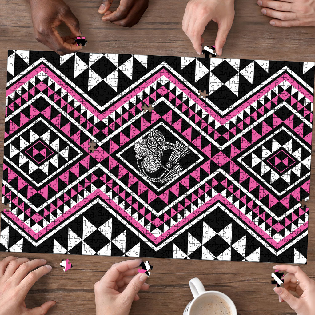 New Zealand Mawhero Taniko Motifs Puzzle Maori Poi Dance Costume Inspired