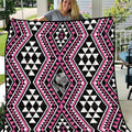 New Zealand Mawhero Taniko Motifs Quilt Maori Poi Dance Costume Inspired
