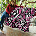 New Zealand Mawhero Taniko Motifs Quilt Maori Poi Dance Costume Inspired