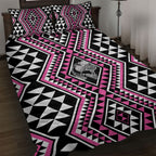 New Zealand Mawhero Taniko Motifs Quilt Bed Set Maori Poi Dance Costume Inspired