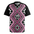 New Zealand Mawhero Taniko Motifs Rugby Jersey Maori Poi Dance Costume Inspired