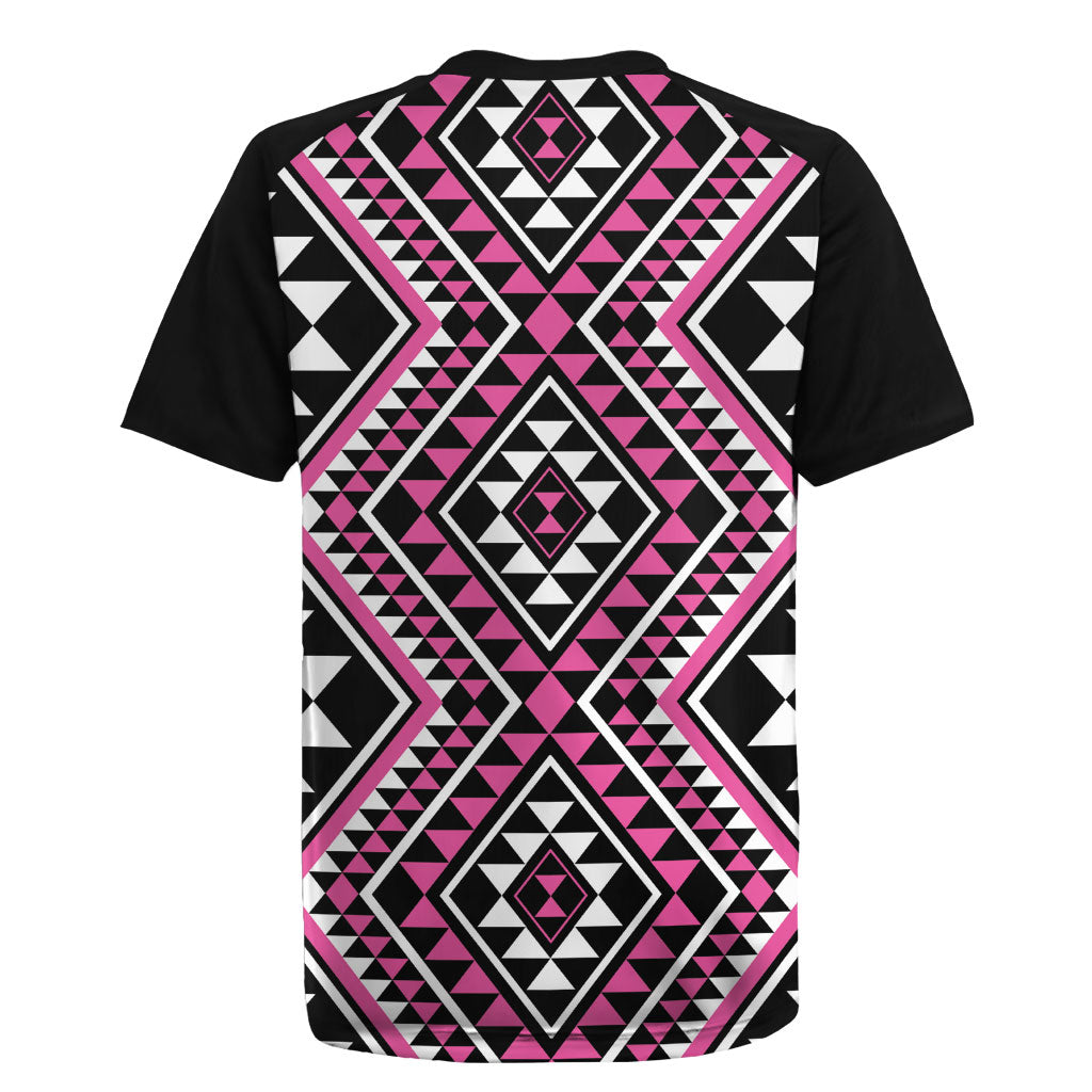 New Zealand Mawhero Taniko Motifs Rugby Jersey Maori Poi Dance Costume Inspired
