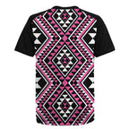 New Zealand Mawhero Taniko Motifs Rugby Jersey Maori Poi Dance Costume Inspired